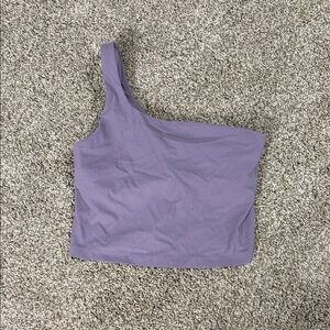 lululemon athletica One-Shoulder Lavender Crop Top